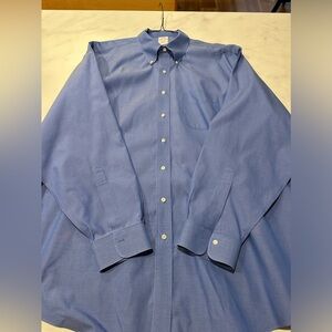 Brooks Brothers Traditional Fit Blue Button Down 18.5-37